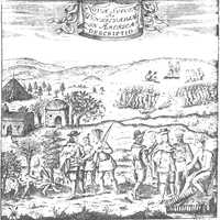 Encounter between swedish colonists and natives of Delaware