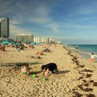 Atlantic Shoreline in Miami, Florida