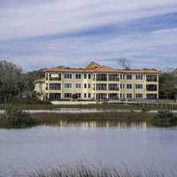 Large building by the Estuary in St. Augustine, Florida