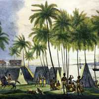 Natives at the port of Honolulu, Hawaii