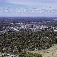 Bird's Eye View of Boise, Idaho in 2010