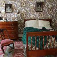 Ms. Lincoln's Bed at Lincoln Home in Springfield, Illinois