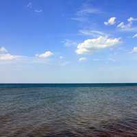 Lake Water and Sky at Indiana Dunes National Lakeshore, Indiana