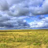 Clouds over the plains at Mount Sunflower, Kansas