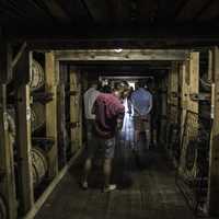Tourists in Cellar at Maker's Mark