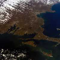 Satellite View of Cape Cod, Massachusetts