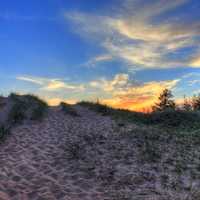 Another sunset over the dunes at Pictured Rocks National Lakeshore, Michigan