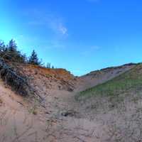 Skies over the dunes at Pictured Rocks National Lakeshore, Michigan