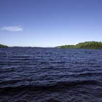 Landscape and waters of Lake Michigamme at Van Riper State Park, Michigan