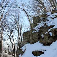 Bluff from below at Frontenac State Park, Minnesota