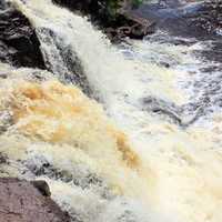 From the top of the falls at Gooseberry Falls State Park, Minnesota