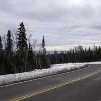 Road down to Grand Marais from the forest above