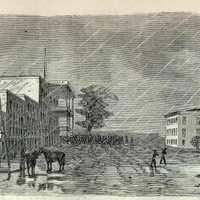 Engraving of the Capture of Jackson, Mississippi by Union Forces in 1863