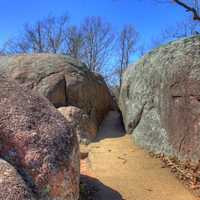 Path between the Rocks at Elephant Rocks State Park