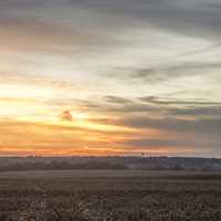 Sunrise in Nebraska landscape