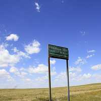 Sign for Panorama Point at Panorama Point, Nebraska