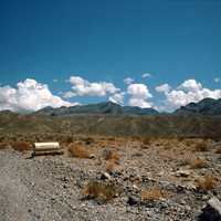 Landscape of Death Valley National Park near grapevine in Nevada
