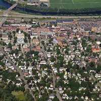 Aerial view of downtown Concord, New Hampshire