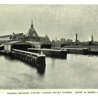 Ferry docks at the Communipaw Terminal in Liberty State Park in Jersey City, New Jersey