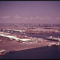 Port of Newark, New Jersey in 1974