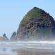 Giant Rock Coming out of the sea at Cannon Beach, Oregon