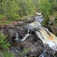 Upstream on the Amnicon at Amnicon Falls State Park, Wisconsin