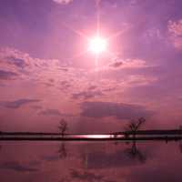 Purple Sky at Bigfoot Beach State Park, Wisconsin