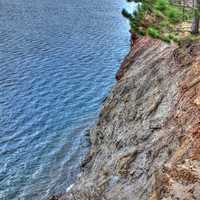 High Cliffs on the shoreline in the Black River Forest