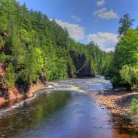 River banks at Copper Falls State Park, Wisconsin