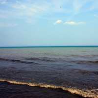 Waters of Lake Michigan at Fischer Creek, Wisconsin