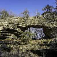 View of the giant arches of the natural bridge