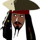 Captain Jack Sparrow Vector Clipart