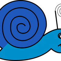Cartoon Snail Vector Clipart