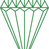 Green Diamond Vector Clipart
