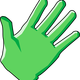 Green Glove Vector Clipart
