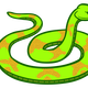 Green Snake Vector Clipart