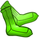 Green Socks Vector Clipart