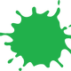 Green Splat Vector Clipart