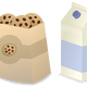 Milk and Cookies Vector Clipart
