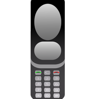 Old Cellphone Vector clipart graphic