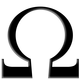 Omega Ohm Symbol vector clipart