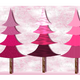 Pink Christmas Trees illustration vector file