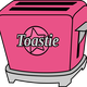 Pink Chrome Toastie Toaster vector clipart