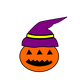 Pumpkin in Watch Hat vector files