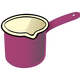 Purple Milk Pot Vector Clipart