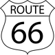Route 66 sign vector clipart