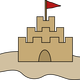 Sand Castle Vector Clipart