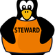 Steward Penguin Vector Clipart 