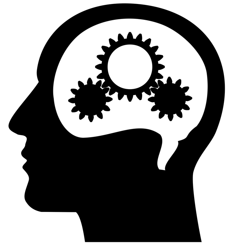 Thinking Brain Machine Vector Clipart Image Free Stock Photo Public