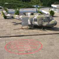 Helicopter on the roof of Reunification palace